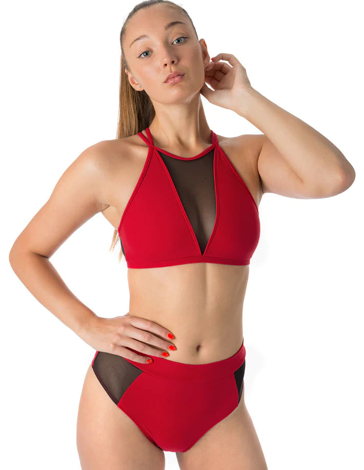 Brassière Mesh Victoria Rouge & Noir