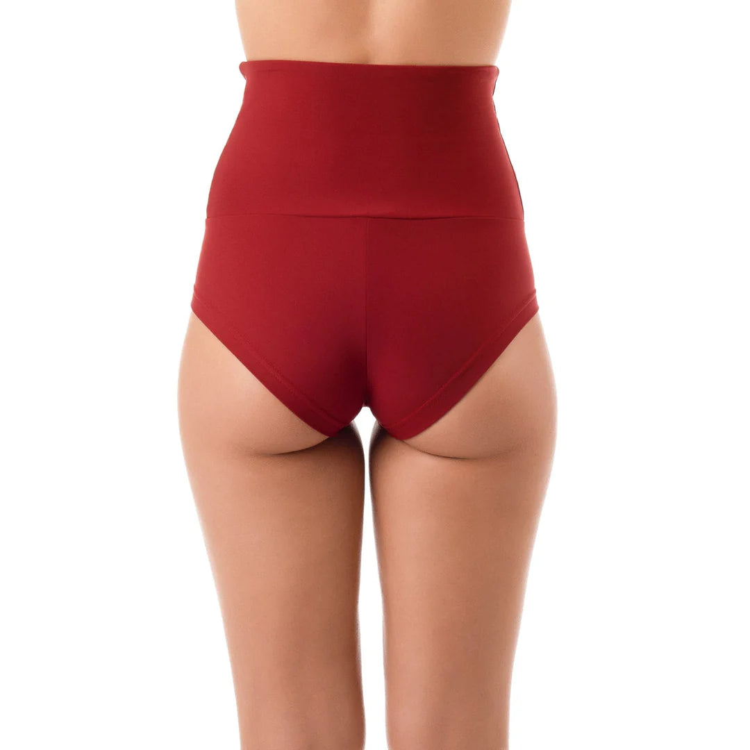 Short Betty Rouge foncé