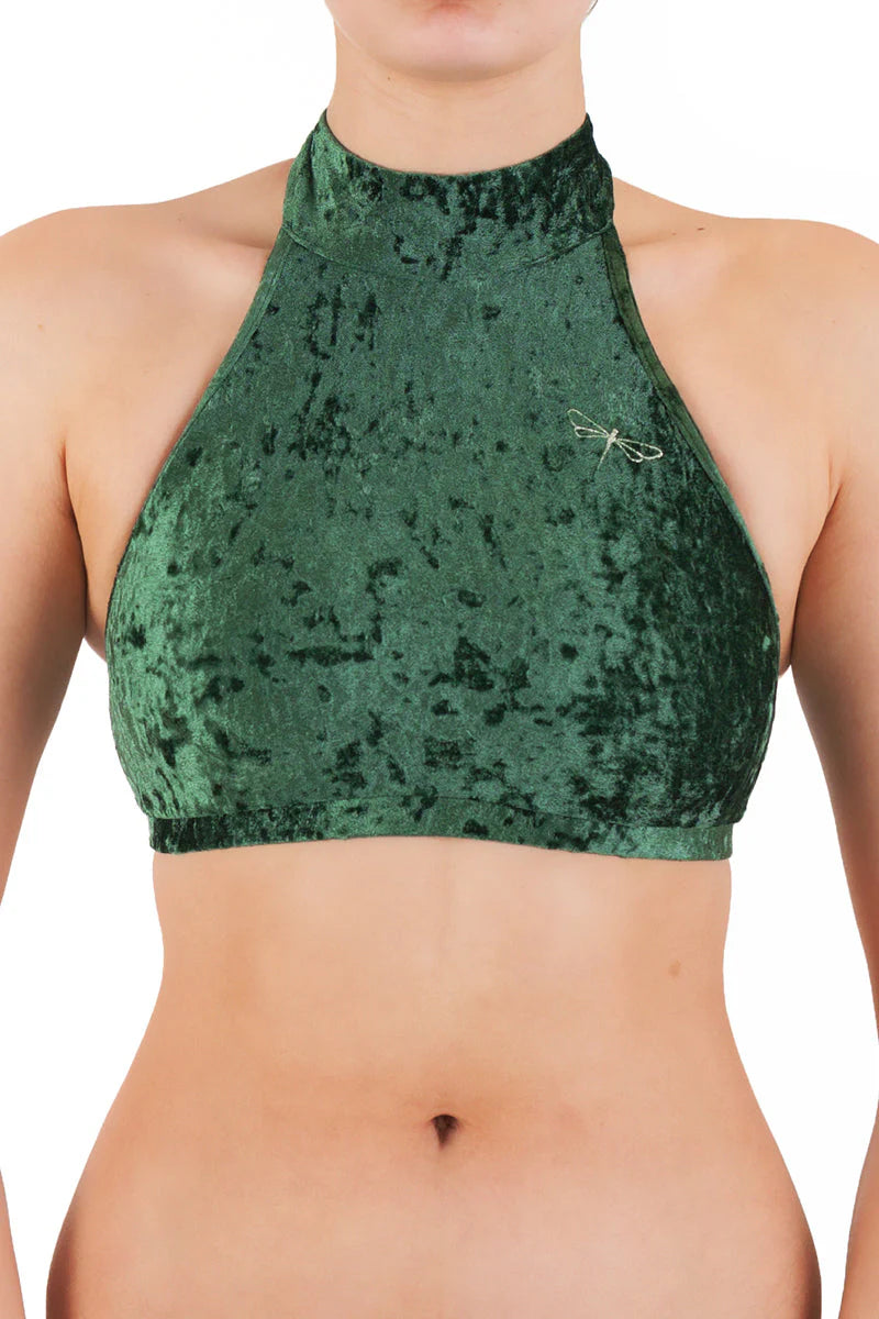 Brassière Lisette Velours Vert