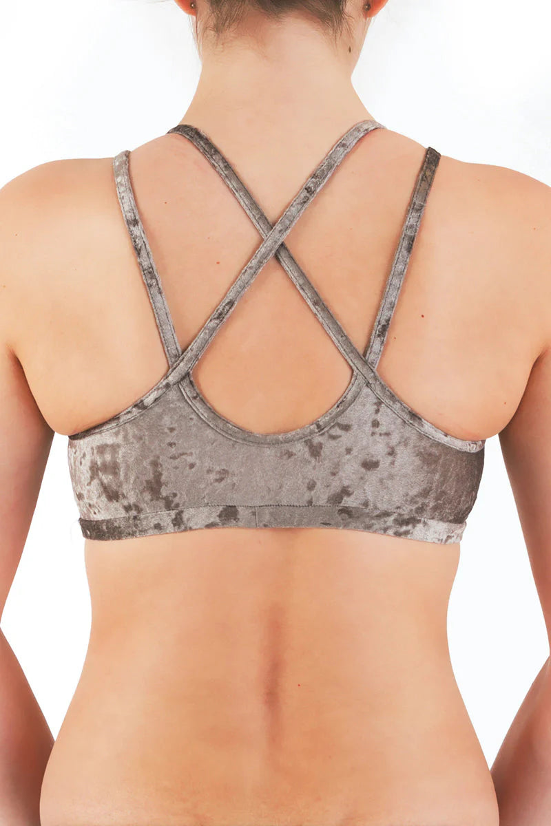 Brassière Nicole Velours Taupe